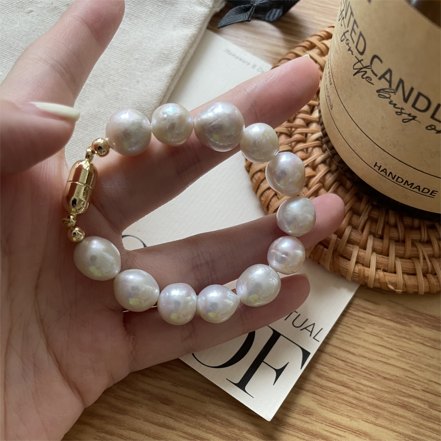 Versatile design: Natural freshwater personality pearl bracelet