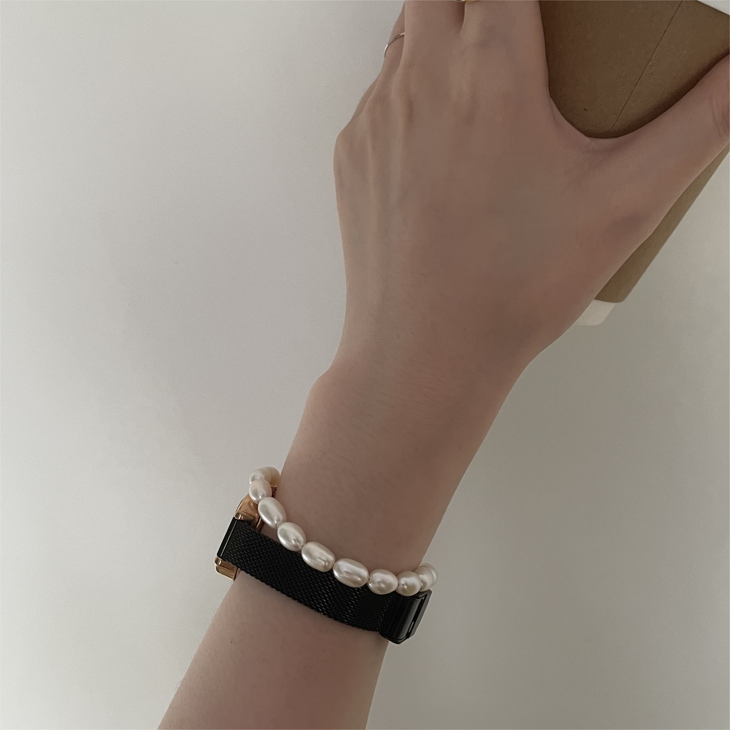 Handmade: flawless natural freshwater pearl bracelet